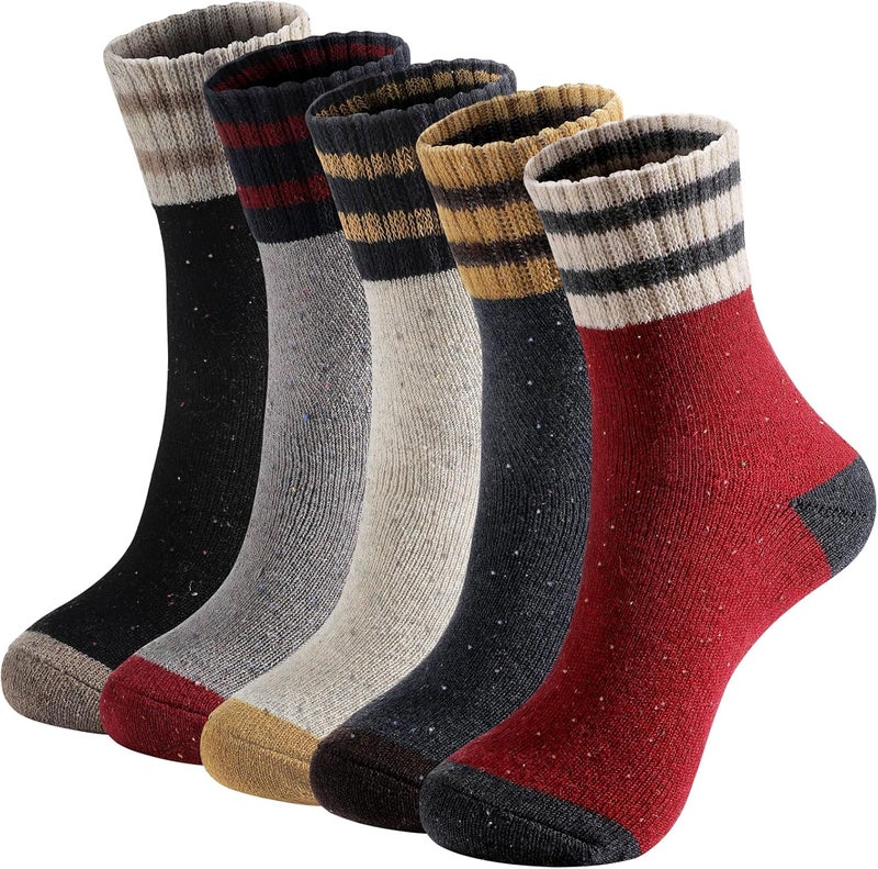 Clothclose Wool Socks - Winter Warm Wool Socks for Women Men, Soft Cozy Sock, Thick Knit Crew Boot Sock for Women Men - Image 1